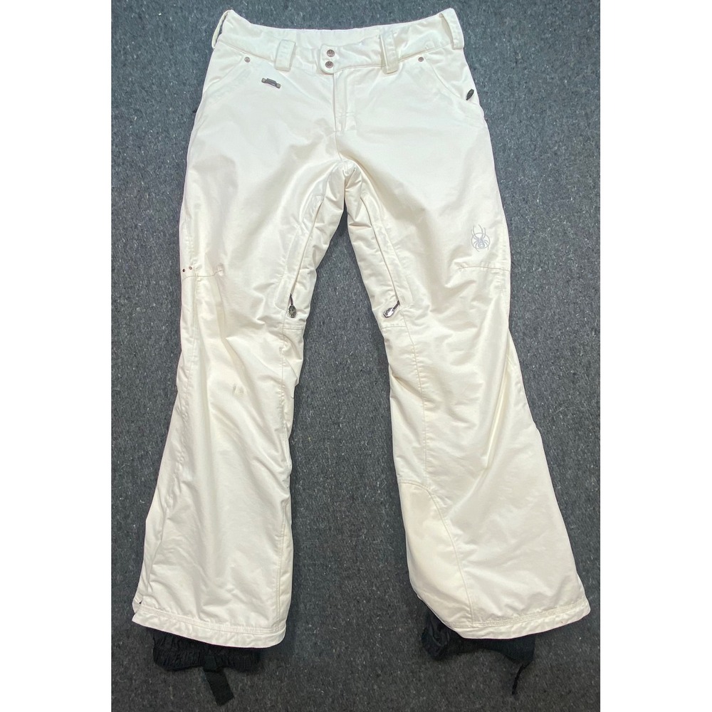Spyder Ski Pants 10 Ladies White Insulated Snowboard‎ Winter Gorpcore